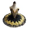 Girls Ballet Dress Ballerina Swan Costume Kids Ballet Black Dress Dance Tutu Dress