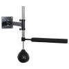 Soozier Wall Mount Reflex Boxing Trainer with 360Â° Rotating Rapid Boxing Bar Punching Ball Black Home Gym Equipment