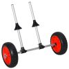 Kayak Cart Trolley with Aluminum Frame Adjustable Crossbar Large Tires for Easy Transport