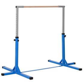 Soozier Gymnastics Bar for Kids, Adjustable Height Kip Bar for Home, Blue