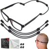Glasses Strap Holder L Size 15 inch No Tail Eyeglass Strap Cord String Adjustable Eye Glasses Holders Around Neck Head Eyeglasses Strap Lanyard Sungla