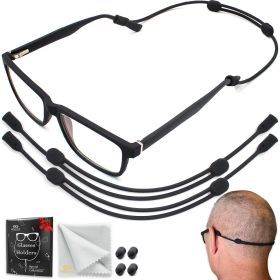 Glasses Strap Holder L Size 15 inch No Tail Eyeglass Strap Cord String Adjustable Eye Glasses Holders Around Neck Head Eyeglasses Strap Lanyard Sungla