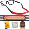 Glasses Strap Holder 13.5 inch 3 Adjustable Eyeglasses Strap Lanyards No Tail Sunglasses Strap for Men Women Anti Slip Eye Glasses Holders Around Neck