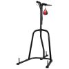 2 in 1 Punching Bag Stand, Steel Heavy Duty Workout Equipment, Adjustable Height Boxing Punching Bag and Speed Bag Stand, Freestanding Sandbag Rack
