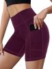 NSQTBA Women's Shorts High Waist Yoga Shorts Athletic Running Shorts M