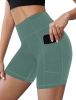 NSQTBA Womens Shorts Running Yoga Spandex Shorts for Summer Clothes Green S