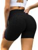 NSQTBA TIK Tok Shorts for Women High Waist Workout Shorts Butt Lifting Running Shorts L