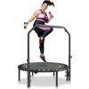 VEVOR Foldable Mini Trampoline, 40 Inch Fitness Rebounder, Max Load 330lbs Exercise Trampoline