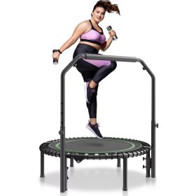 VEVOR Foldable Mini Trampoline, 40 Inch Fitness Rebounder, Max Load 330lbs Exercise Trampoline