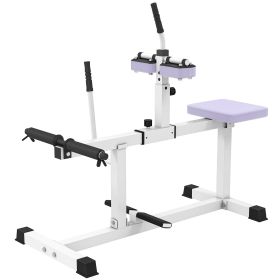 Soozier Adjustable Steel Seated Calf Raise Exercise Strength Training Gym Equipment, Purple