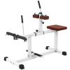 Soozier Adjustable Steel Seated Calf Raise Exercise Strength Training Gym Equipment, Brown