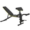 Soozier Adjustable Workout Bench with Leg Extension and Curl, Ergonomic Foam, Dumbbell Bench for Home, Comfortable Padding