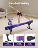 VEVOR Adjustable Balane Beam for Kids, 8FT Gymnastics Beam, High and Low Floor Beams of 5 Adjustable Heights for All Gymnastic Levels