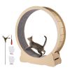 Wooden Cat Exercise Wheel, 52" Large Cat Treadmill Wheel for Indoor Cats