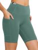 NSQTBA Womens Shorts Running Yoga Spandex Shorts for Summer Clothes Green S