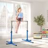 Soozier Gymnastics Bar for Kids, Adjustable Height Kip Bar for Home, Blue