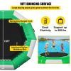 VEVOR Inflatable Water Trampoline, 10ft Recreational Water Bouncer with Escalator, Round Inflatable Water Trampoline in Green and White