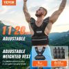 Adjustable Weighted Vest, 11-20lb Weight Vest with 6 Ironsand Weights and Reflective Stripe, Body Weight Vest Exercise Set for Men Women