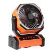 Portable Fan Rechargeable 9 inch, Battery Powered Fan with LED Lantern, 4 Speeds Adjustable & 45Â°/90Â°Automatic Swivel & Timer