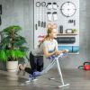 Soozier Foldable Ab Machine, Ab Workout Equipment with Adjustable Angles and Resistance Bands for Core and Stomach Exercise