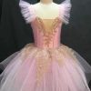 Girls Pink Swan Ballet Costume Tutu Skirt Kids Dance Costumes