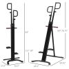 Soozier Folding Vertical Climber Exercise Machine with Adjustable Height Stair Stepper Full Body Workout