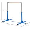 Soozier Gymnastics Bar for Kids, Adjustable Height Kip Bar for Home, Blue