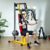Soozier Chest Fly and Chest Press Machine for Back, Pectoral, Rear Deltoid and Shoulder Training, Yellow