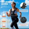 Adjustable Weighted Vest, 11-20lb Weight Vest with 6 Ironsand Weights and Reflective Stripe, Body Weight Vest Exercise Set for Men Women