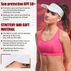 White Visor Hats for Women and Men, One Size. Stretchable Women Visor Hats for Summer with Elastic Band