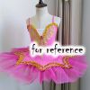 Kids Ballet Dance Dress Swan Tutu Skirt Sequins Girls Dance Dress Performance Costumes