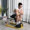 Soozier 3-in-1 Multifunctional Padded Push Up Sit Up Deep Sissy Squat Machine Yellow