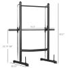 Soozier Squat Rack with Pull Up Bar Adjustable Weight Lifting Home Gym