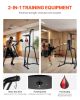 2 in 1 Punching Bag Stand, Steel Heavy Duty Workout Equipment, Adjustable Height Boxing Punching Bag and Speed Bag Stand, Freestanding Sandbag Rack