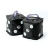 Travel Weight, Water Filled Dumbbells Set, Fitness Exercise Dice 15 lbs, for Strength Training, Core Training (black)