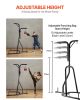 2 in 1 Punching Bag Stand, Steel Heavy Duty Workout Equipment, Adjustable Height Boxing Punching Bag and Speed Bag Stand, Freestanding Sandbag Rack