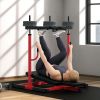 Soozier Vertical Leg Press Machine with Adjustable Leg, Back and Head Positions, Olympic Plate Compatible, Red