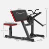 Soozier 2-In-1 Bicep Preacher Curl Bench Bicep Curl Machine with Adjustable Seat and Elbow Cushion, for Home Gym Workout
