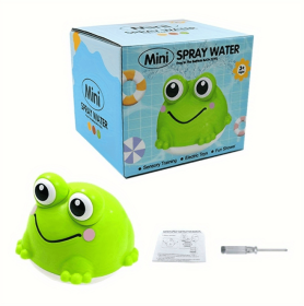 Children's Water Toys, Cute Fun Spray Toys, Cute Frog Shape Bath Bath Summer Water Toys, Parent-child Interaction Gift, Summer Water Play Essenti (Option: Green)