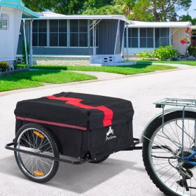 Bicycle Cargo Trailer (Option: Black and Red-900x190x710 mm)