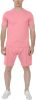Men's Pure Color Casual Suits Loose Version Sport Suits Short Sleeve T-Shirt + Shorts Two Sets