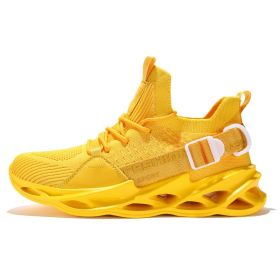 Women and Men Sneakers Breathable Running Shoes Outdoor Sport Fashion Comfortable Casual Couples Gym Mens Shoes Zapatos De Mujer (Color: G133 Yellow, Shoe Size: 42)