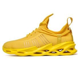 Women and Men Sneakers Breathable Running Shoes Outdoor Sport Fashion Comfortable Casual Couples Gym Mens Shoes Zapatos De Mujer (Color: G157 Yellow, Shoe Size: 42)