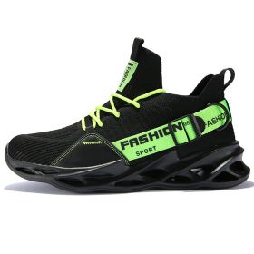 Women and Men Sneakers Breathable Running Shoes Outdoor Sport Fashion Comfortable Casual Couples Gym Mens Shoes Zapatos De Mujer (Color: G133 Black Green, Shoe Size: 40)