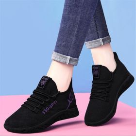 Women's Breathable Non-slip Platform Fashion 2022 Autumn New Casual Shoes Korean Running Shoes Black Sneakers shoes for women (Color: 551purple, Shoe Size: 37)