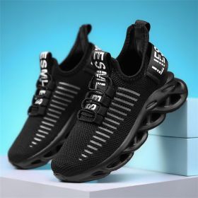 New Style Kids Shoes Boys Breathable Sports Shoes Girls Fashion Casual Shoes Kids Non-Slip Sneakers Children Running Shoes (Color: Black, Shoe Size: 29)