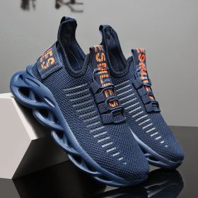 New Style Kids Shoes Boys Breathable Sports Shoes Girls Fashion Casual Shoes Kids Non-Slip Sneakers Children Running Shoes (Color: Blue, Shoe Size: 33)