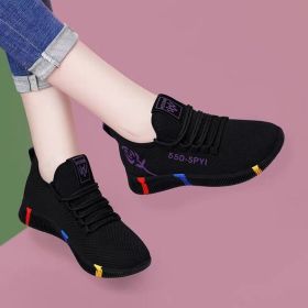 Women's Breathable Non-slip Platform Fashion 2022 Autumn New Casual Shoes Korean Running Shoes Black Sneakers shoes for women (Color: 550-purple, Shoe Size: 40)