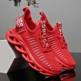 New Style Kids Shoes Boys Breathable Sports Shoes Girls Fashion Casual Shoes Kids Non-Slip Sneakers Children Running Shoes (Color: Red, Shoe Size: 32)