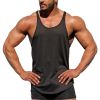 Men's Bodybuilding Stringer Tank Tops Y-Back Fitness Workout T-Shirts